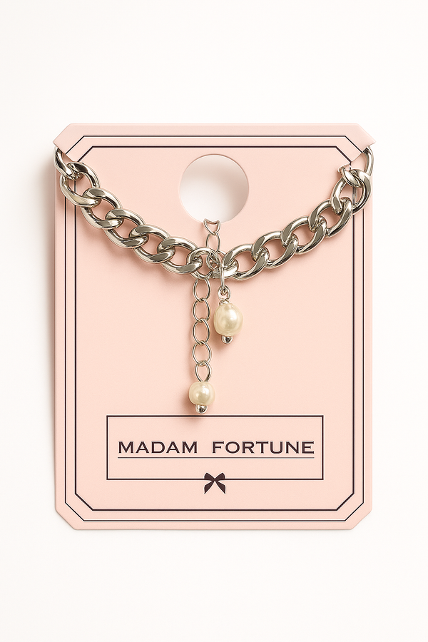 Chain & Pearls Bracelet